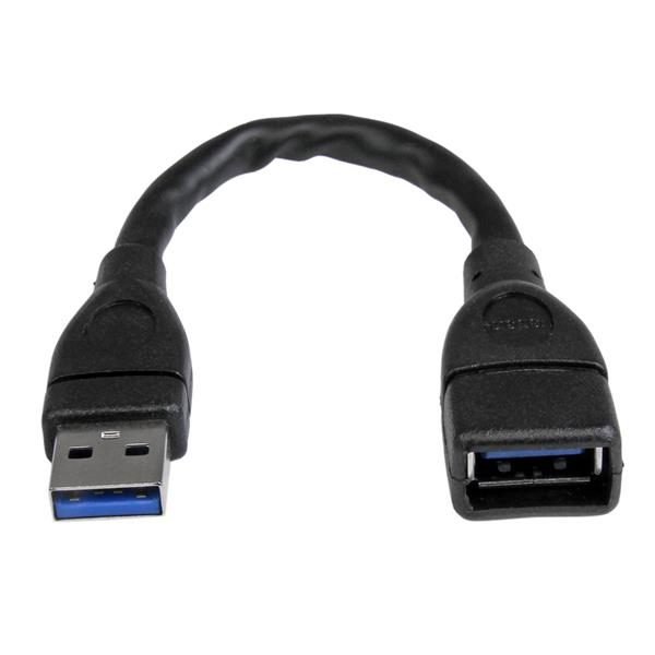 Startech.com 6in USB 3.0 Extension Cable USB3EXT6INBK