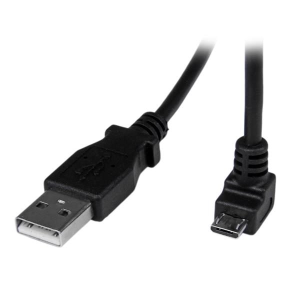 Startech.com 2m Down Angle Micro USB Cable USBAUB2MD