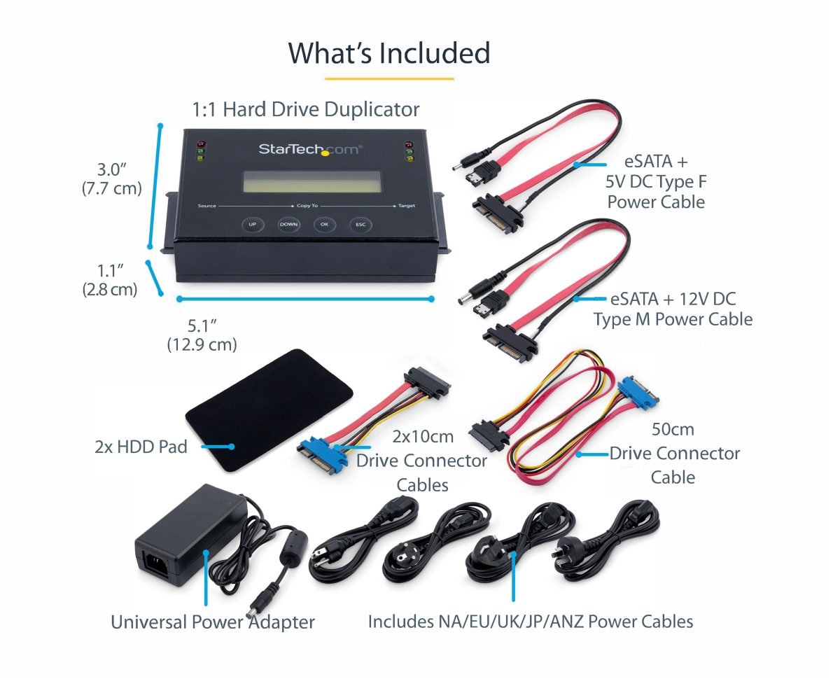 Startech.com Standalone HDD Duplicator TAA SATDUP11IMG