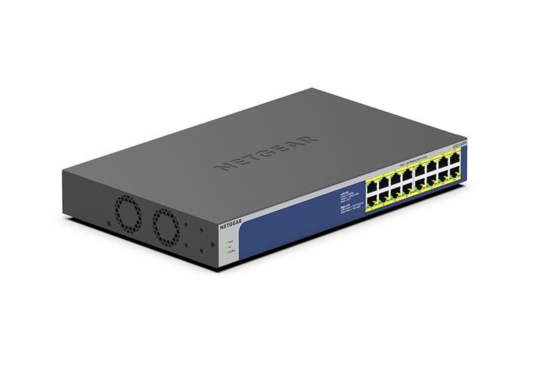 NETGEAR 16PT GB UNMNGED SWTCH W POE+ GS516PP-100NAS