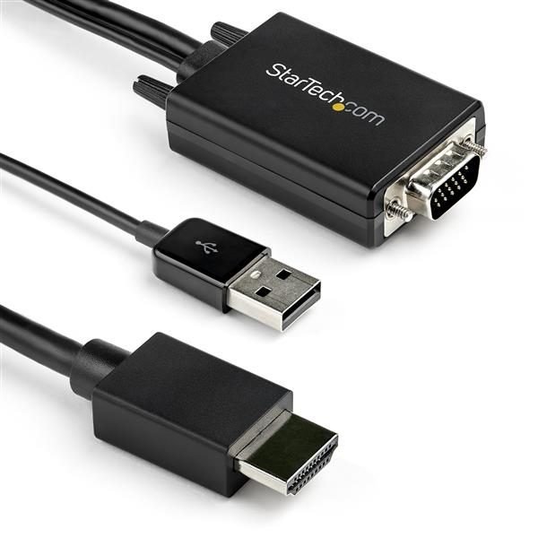 Startech.com VGA to HDMI Cable USB Audio VGA2HDMM2M