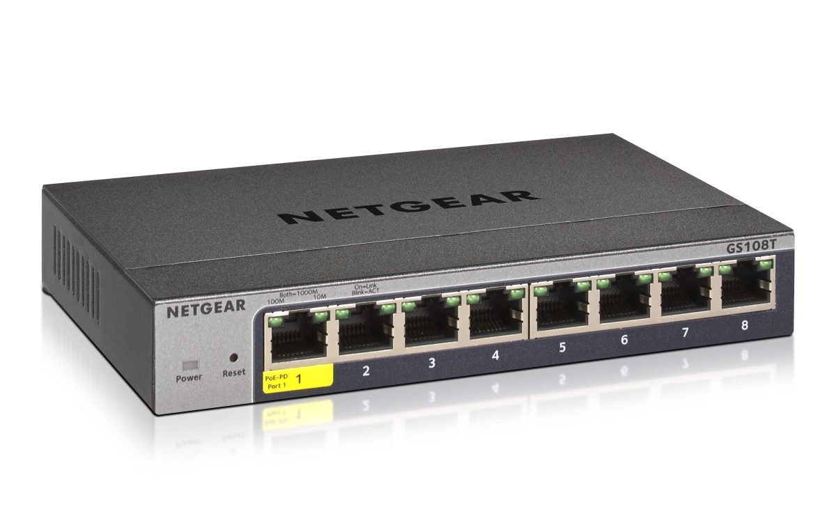 NETGEAR 8 Port Gig Smart Mged Switch GS108T-300NAS