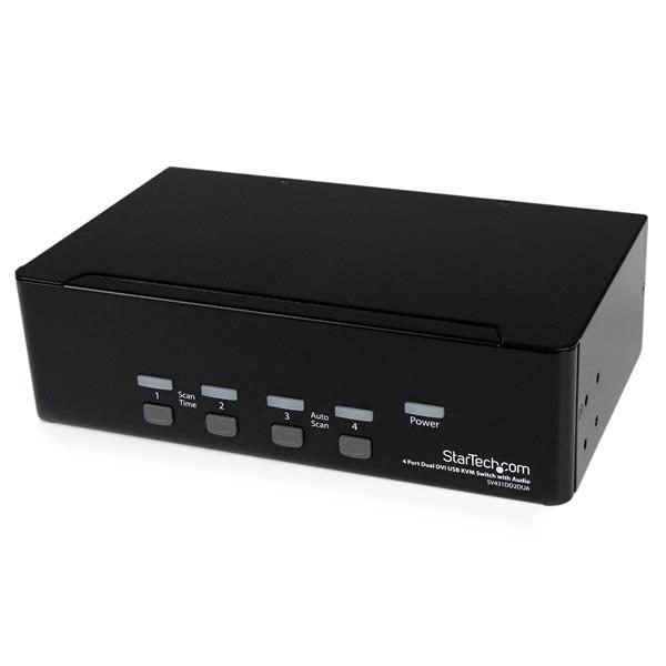 Startech.com 4pt Dual DVI USB KVM Swch TAA SV431DD2DUA