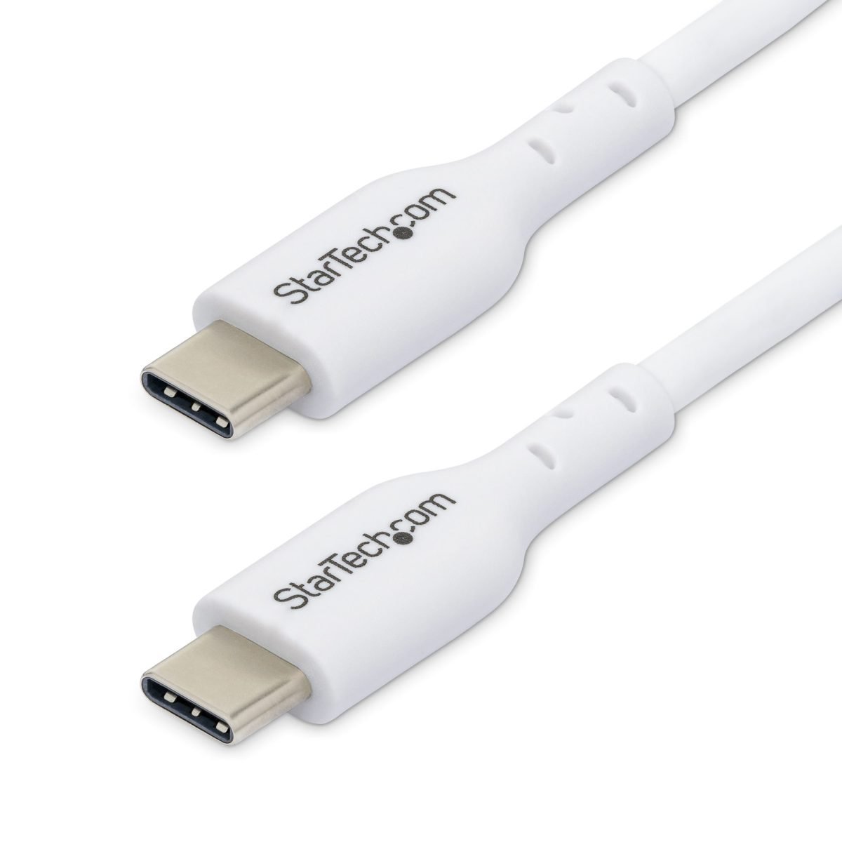 Startech.com 6ft White USB C Cable 2 Pack USB2CC6FWHE2PK