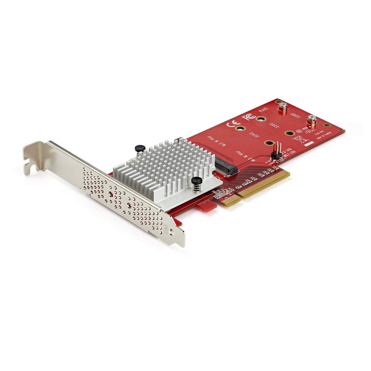 Startech.com x8 Dual M.2 PCIe SSD Adptr TAA PEX8M2E2