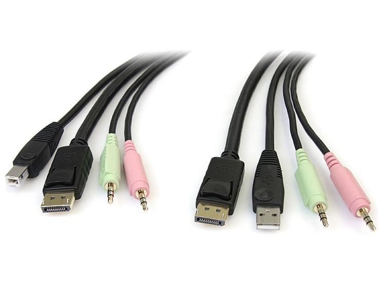 Startech.com 6#039; 4-in-1 KVM Switch Cable DP4N1USB6