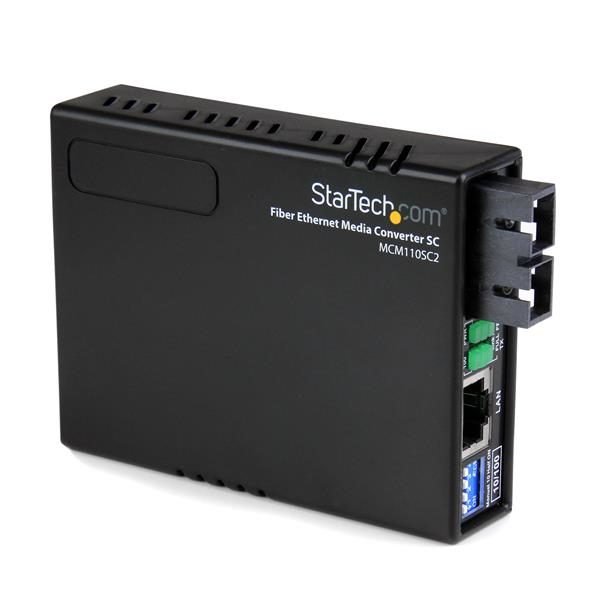 Startech.com Ethernet Media Converter TAA MCM110SC2