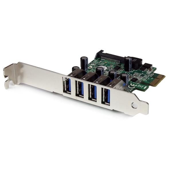 Startech.com 4 Port PCIe USB 3.0 Card TAA PEXUSB3S4V