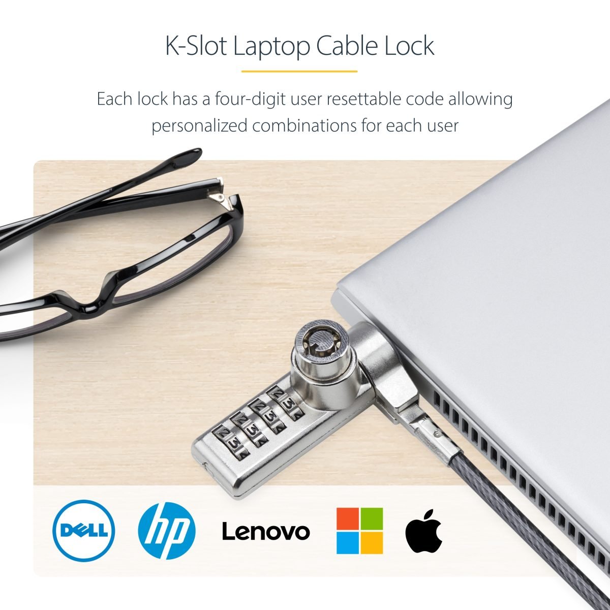 Startech.com StarTech 10-Pk Laptop Lock DUALKA10-LAPTOP-LOCK