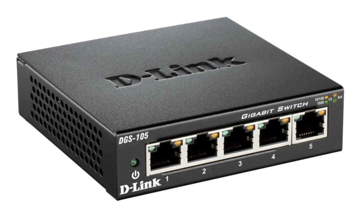 D-Link Systems Switch 5-Port Gigabit Desktop DGS-105