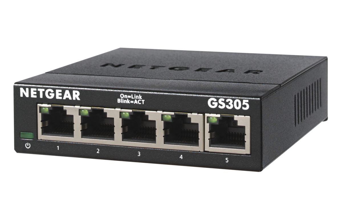 NETGEAR 5-port Gigabit Ethernet Unmana GS305-300PAS