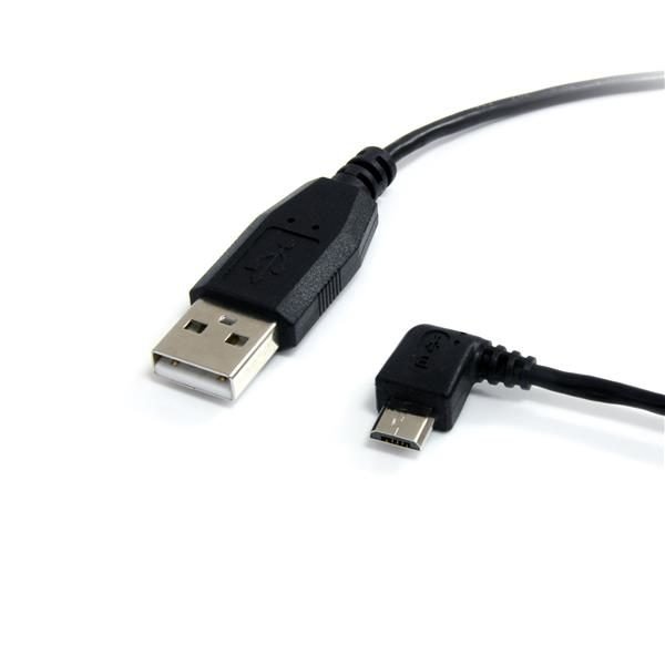 Startech.com 1#039; Left Angle Micro USB Cable UUSBHAUB1LA