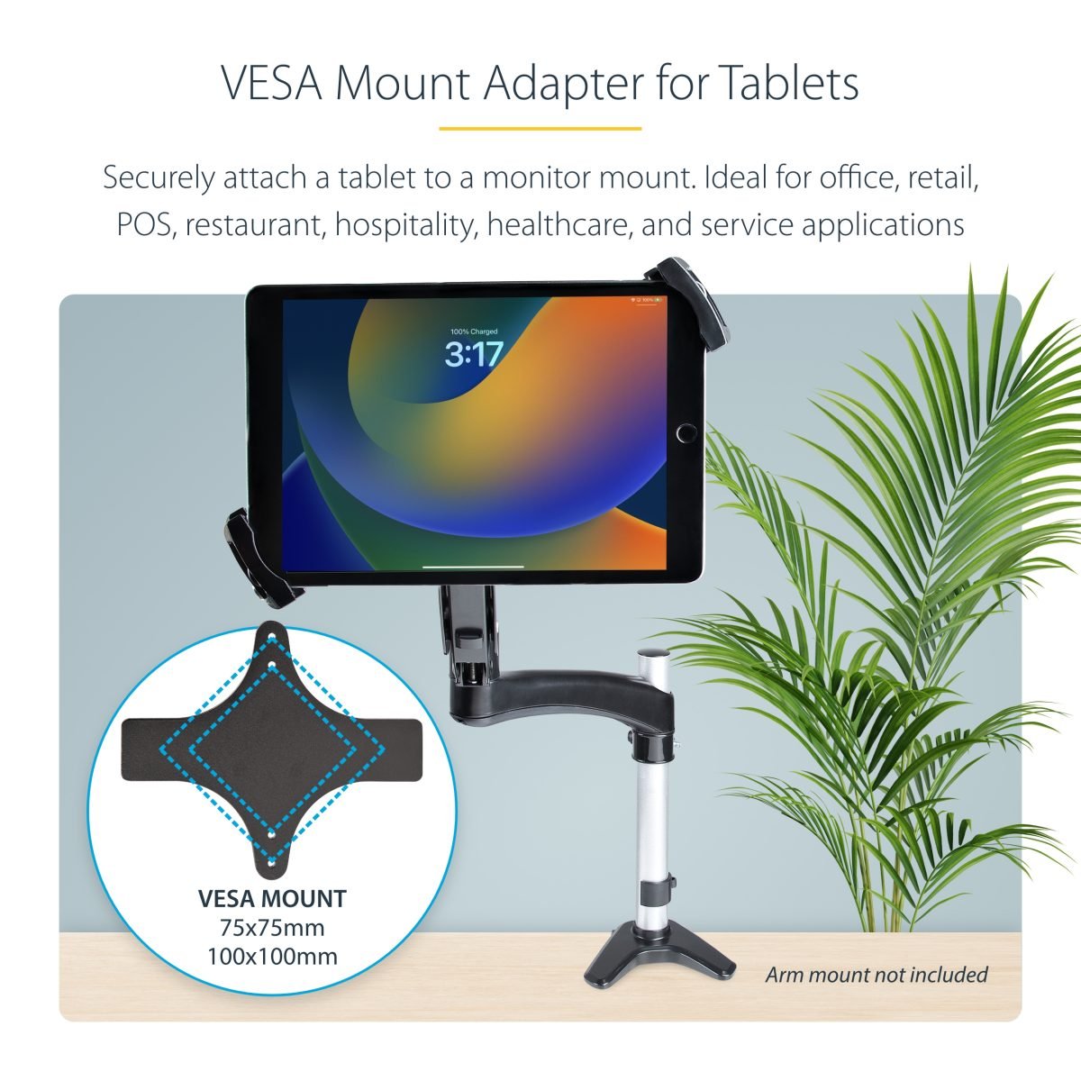 Startech.com VESA Mount Adptr for Tablets TABLET-VESA-ADAPTER