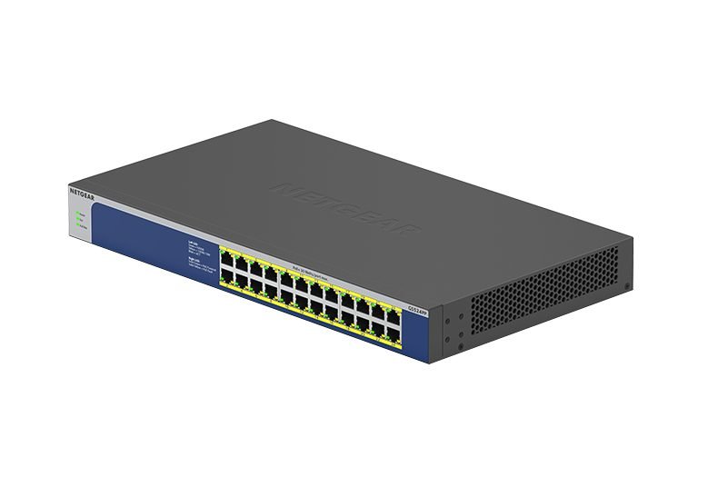 NETGEAR 24PT GB UNMNGED SWTCH W POE++ GS524PP-100NAS