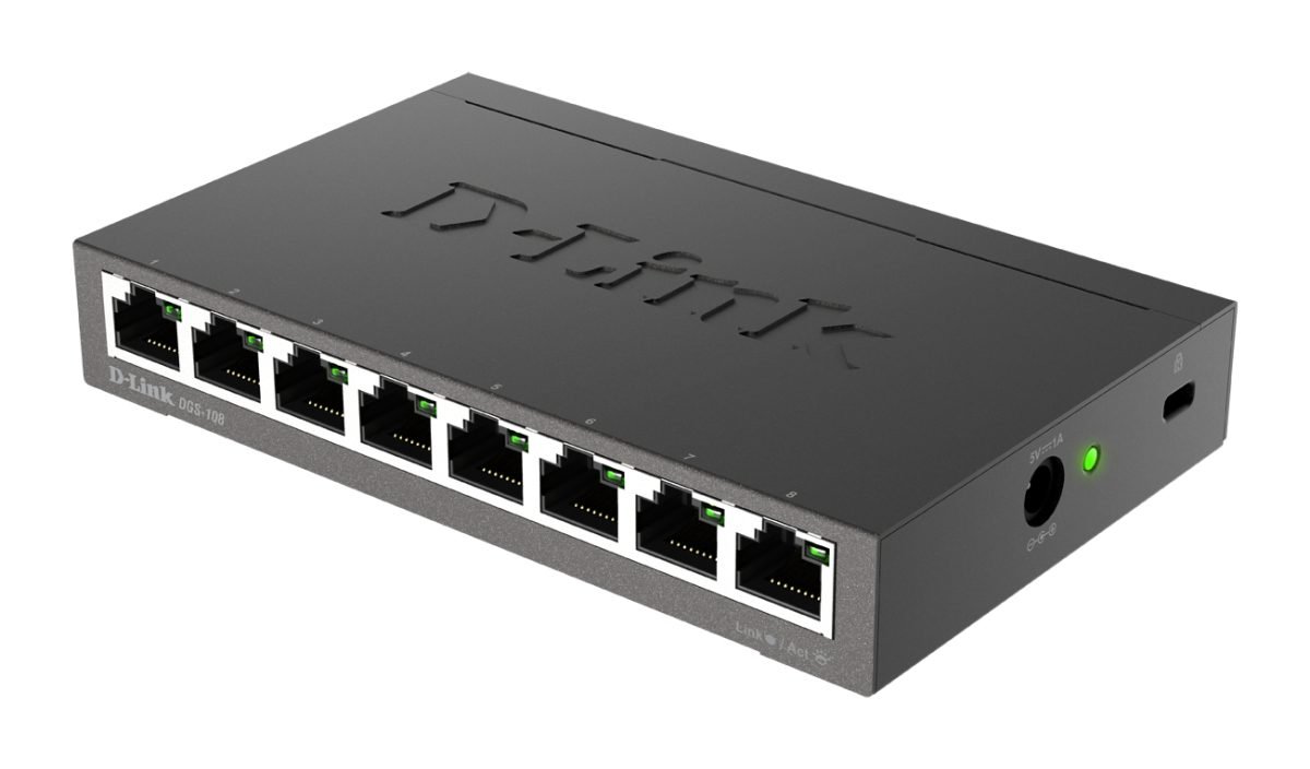 D-Link Systems Switch 8-Port Gigabit Desktop DGS-108