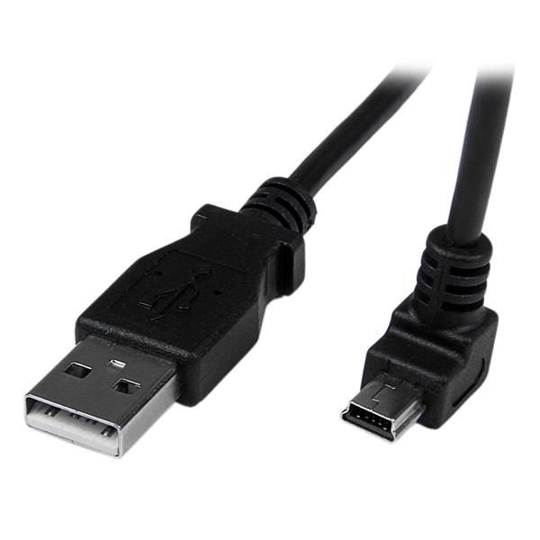 Startech.com 2m Down Angle Mini USB Cable USBAMB2MD