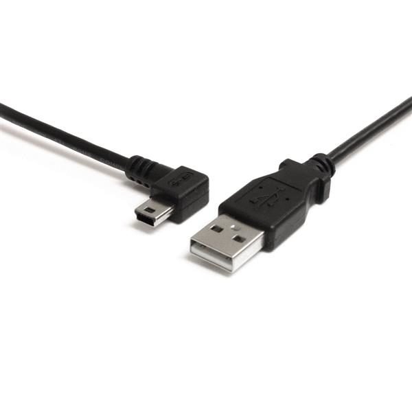 Startech.com 6#039; Left Angle Mini USB Cable USB2HABM6LA