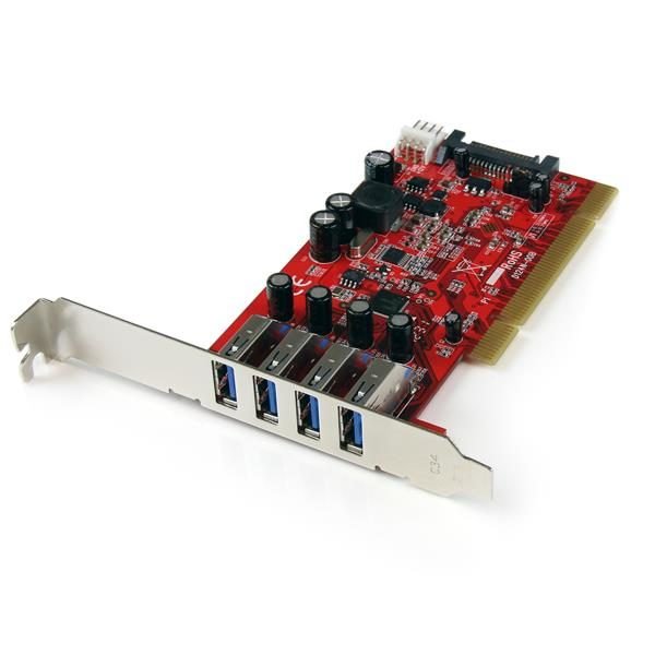 Startech.com 4 ptPCI USB 3 Adapter Card TAA PCIUSB3S4