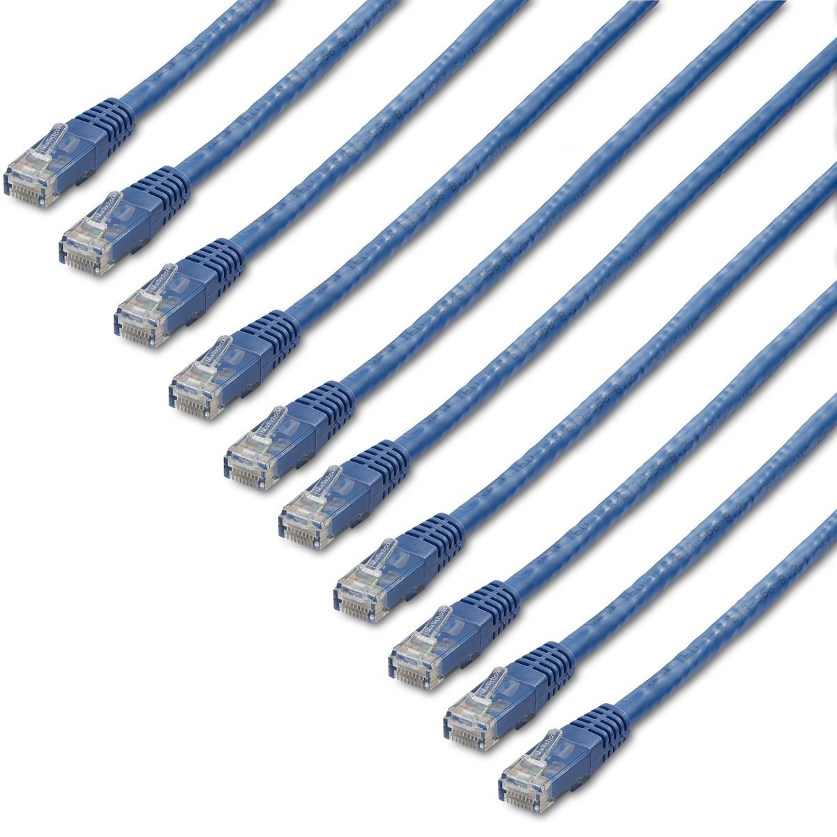Startech.com 1 ft. CAT6 Cable Pack Blue C6PATCH1BL10PK