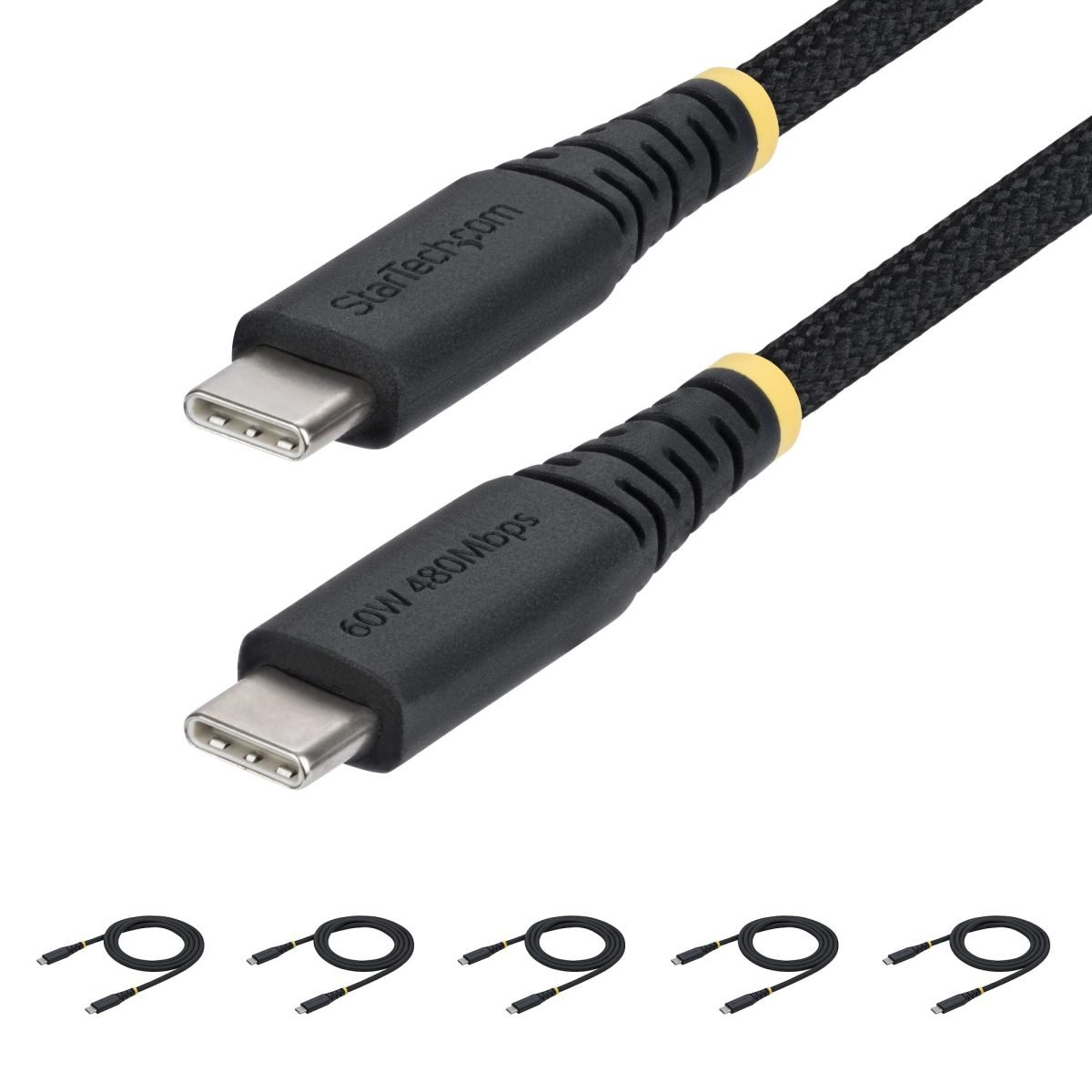 Startech.com 5-Pack USB-C Charging Cable USB2CC3FNCBR5PK