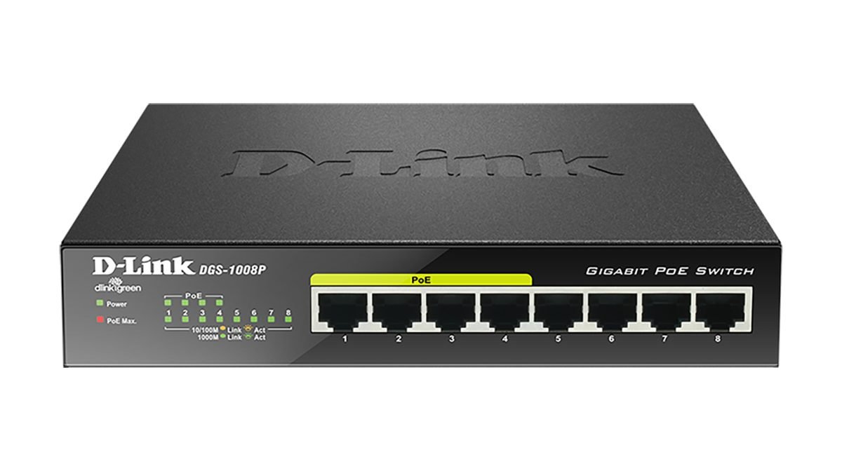 D-Link Systems 8-Port Gigabit Switch w/PoE DGS-1008P