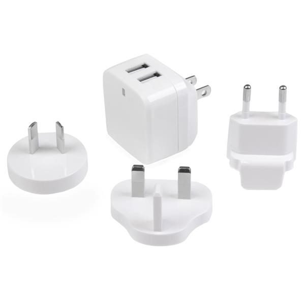 Startech.com 2x USB Wall Chargr 17W 3.4A Wh USB2PACWH