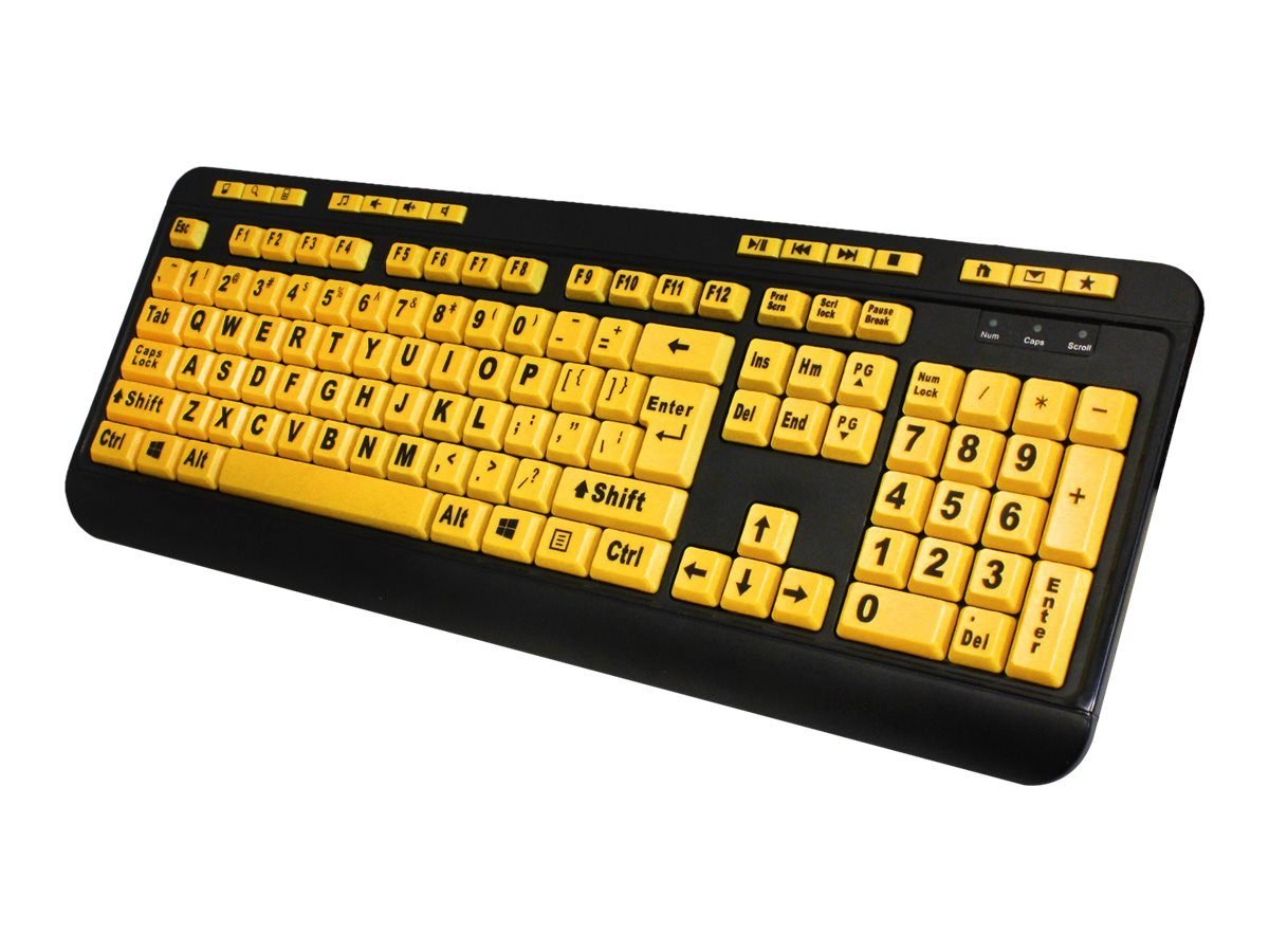 Adesso 4X Print Hi Contrast Kyb AKB-132UY