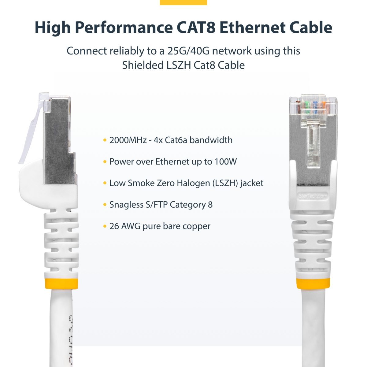 Startech.com CAT8 Ethernet Cable LSZH NLBL-1F-CAT8-PATCH