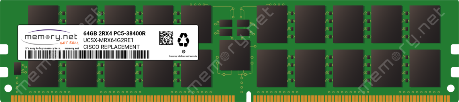 Axiom Memory Solutions 64GB DDR5 4800 ECC RDIMM UCSX-MRX64G2RE1-AX
