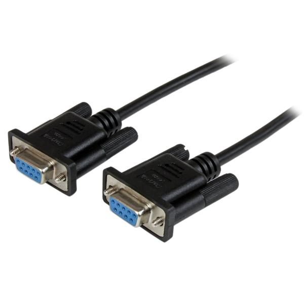 Startech.com 1m Black DB9 Null Modem Cable SCNM9FF1MBK