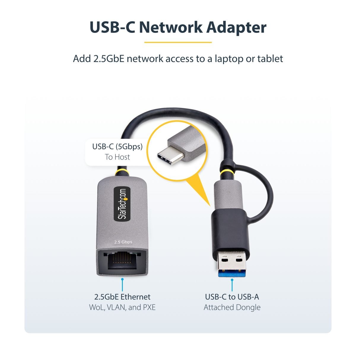 Startech.com USB Type C Ethernet Adapter U2GA-USB-C-ETHERNET