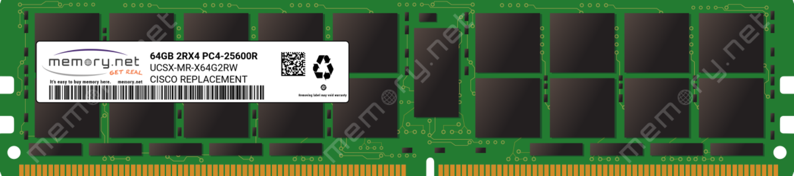 Axiom Memory Solutions 64GB DDR4 3200 ECC RDIMM UCSX-MR-X64G2RW-AX