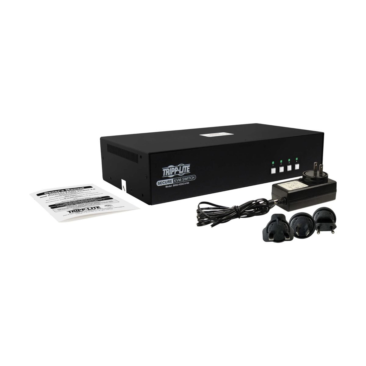 EATON TRIPP LITE SERIES MASTER-POWE SECURE KVM SWITCH 4-PORT DUAL B002-H2AC4-N4