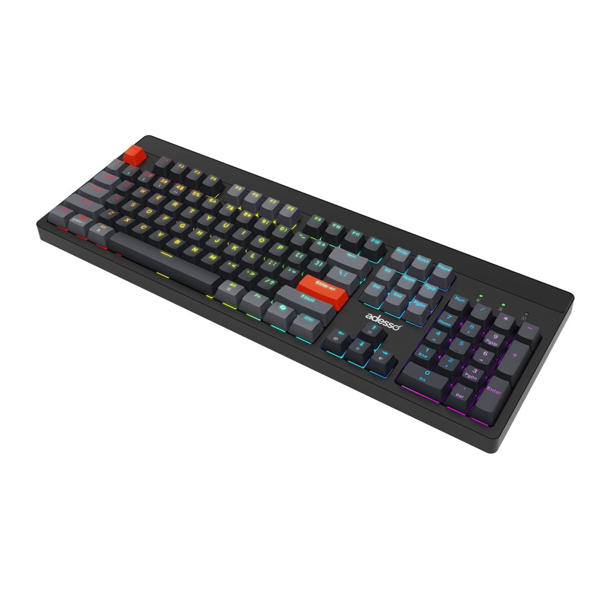 Adesso Wired Mech Keyboard w/CoPilot EasyTouch 130