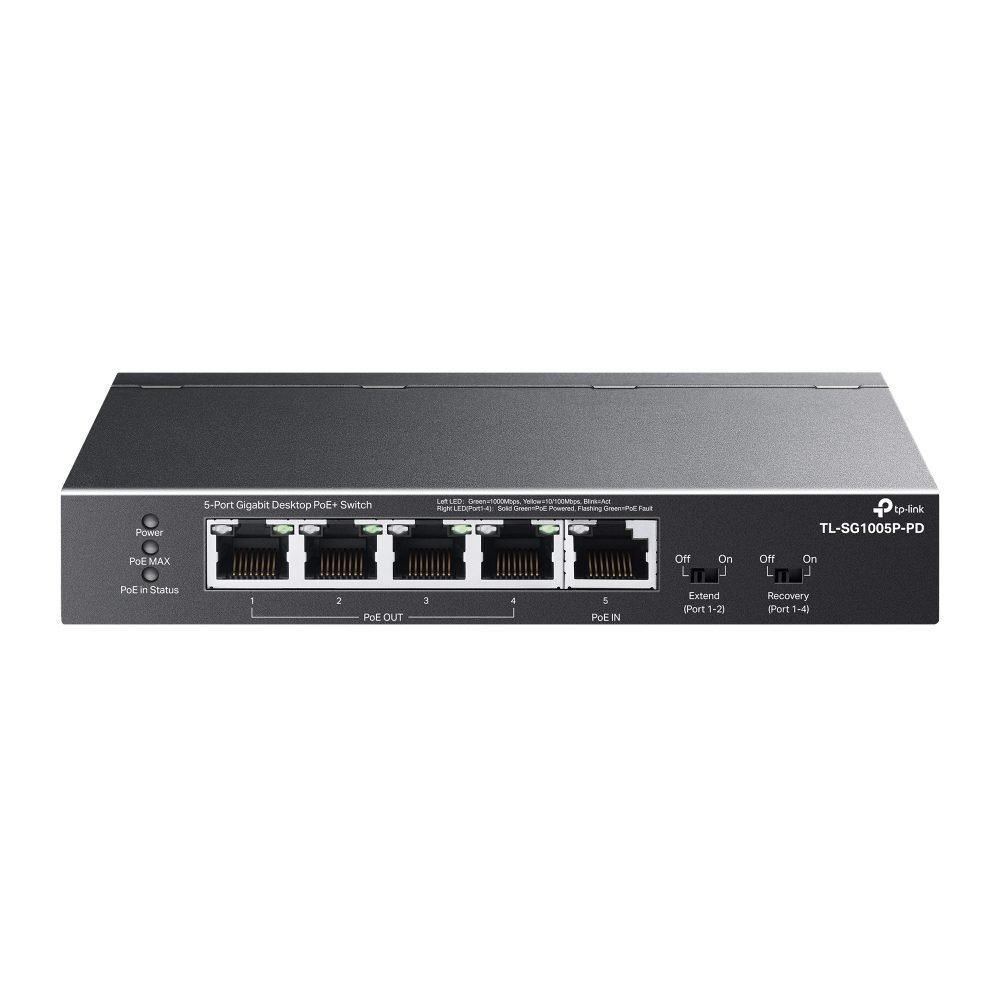 TP-Link 5 Port Gigabit Desktop Switch TL-SG1005P-PD