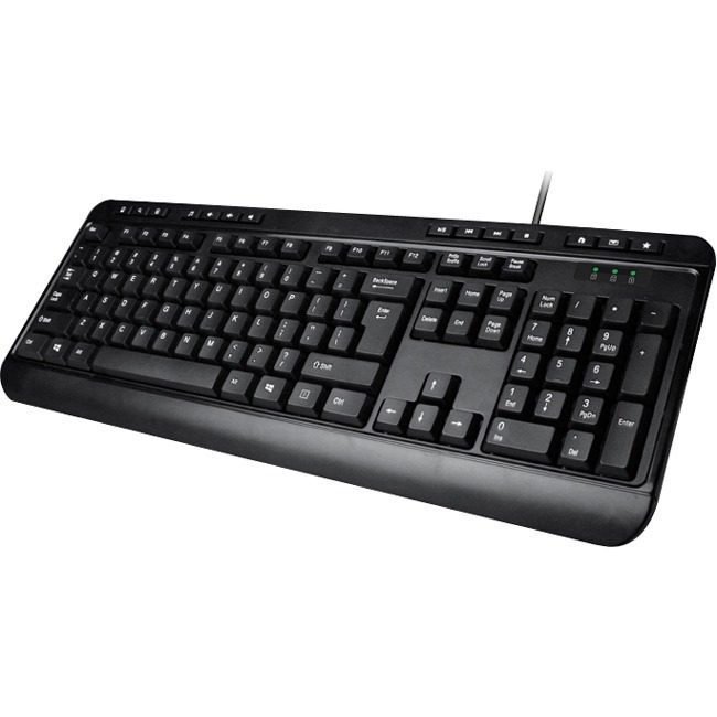 Adesso 104 Key Keyboard BLK PS 2 AKB-132PB
