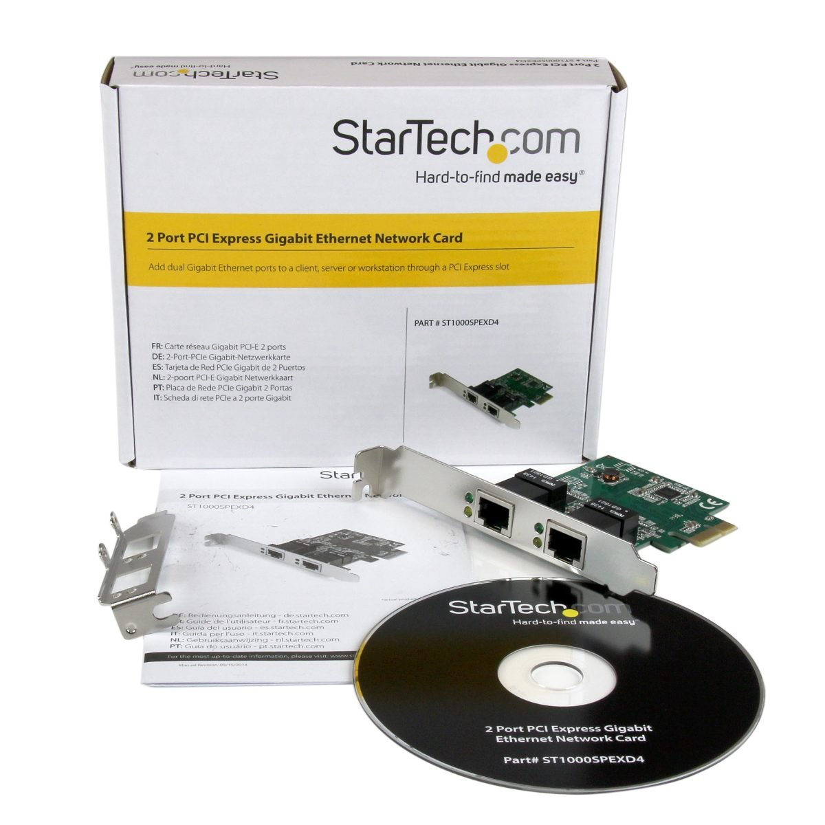 Startech.com Dual Port Gigabit PCIe NIC ST1000SPEXD4