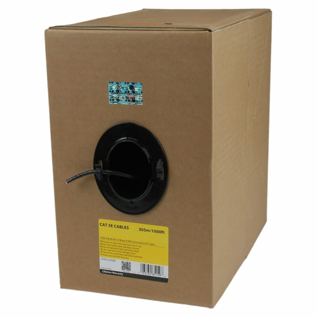 Startech.com 1000#039; Bulk Cat5e Riser Cbl TAA WIR5ECMRBK