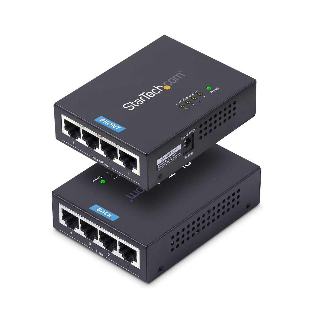 Startech.com 4-Port Gigabit PoE+ Injector POEINJ4G-US