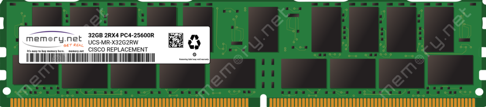 Axiom Memory Solutions 32GB DDR4 3200 ECC RDIMM UCSX-MR-X32G2RW-AX