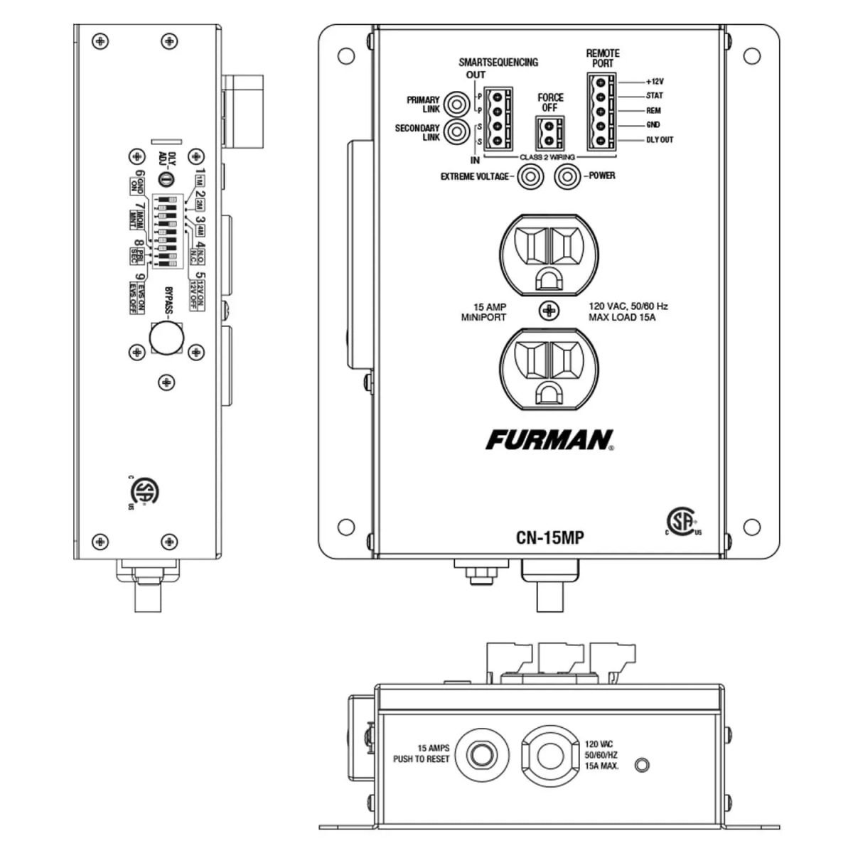 Gefen FURMAN Contractor MiniPort CN-15MP