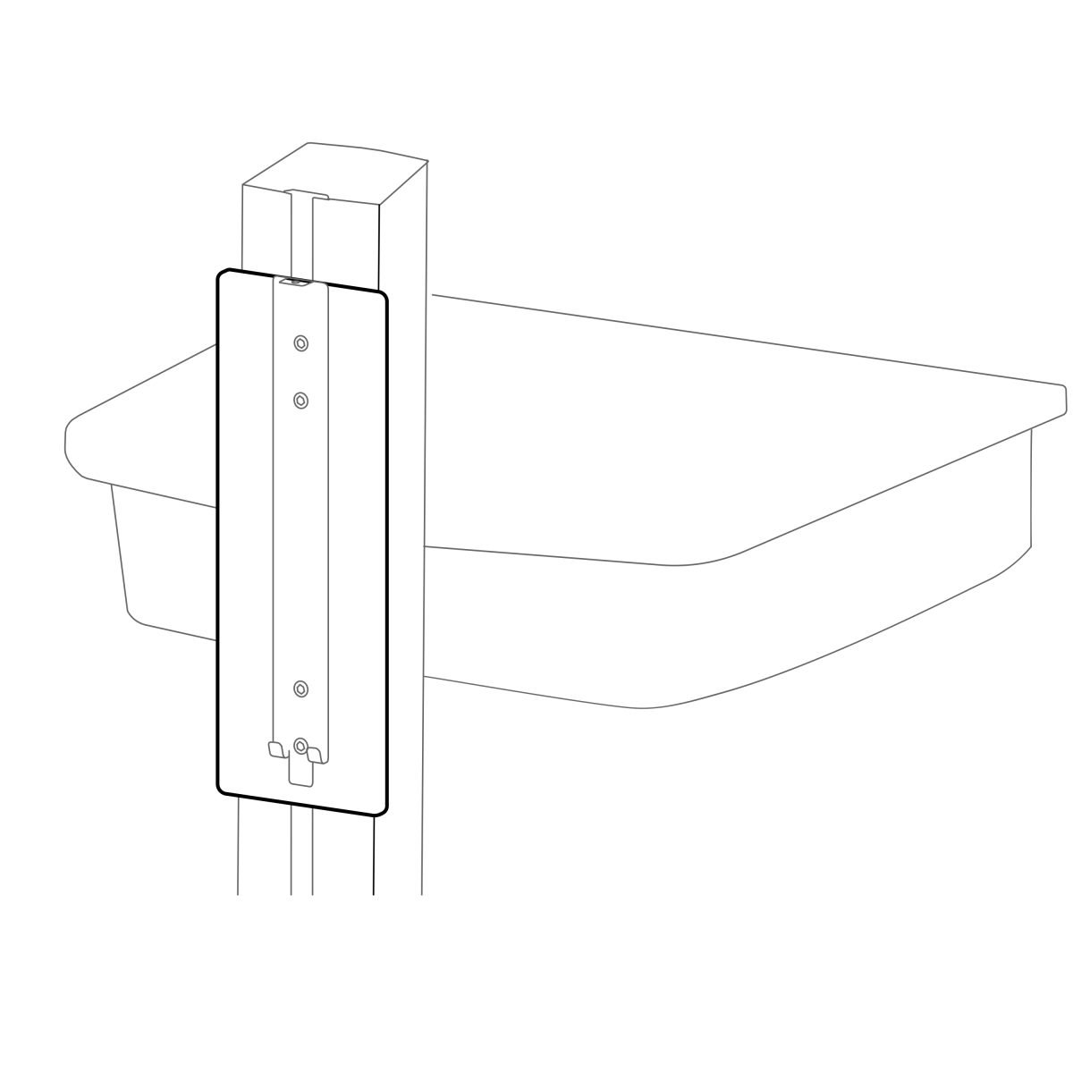Ergotron LiFe Kinnex Track Mounting Kit 98-410