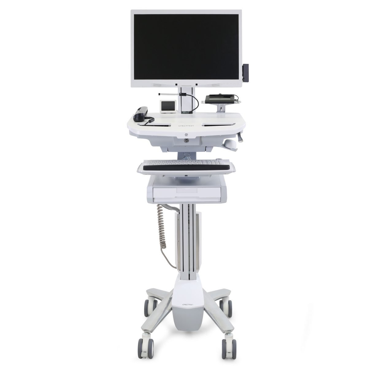 Ergotron Enc2 MobPwr+ with SL Mon Ar ECR-STL-BAT-NON-5RC