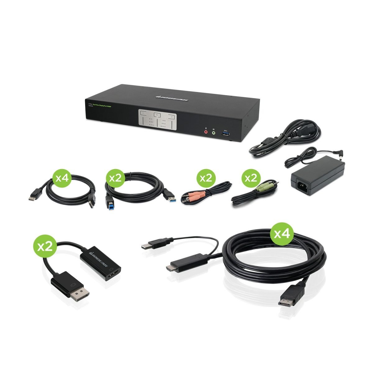 IOGear 2Port 4K Dual View Dsply Prt GCS1942-UN