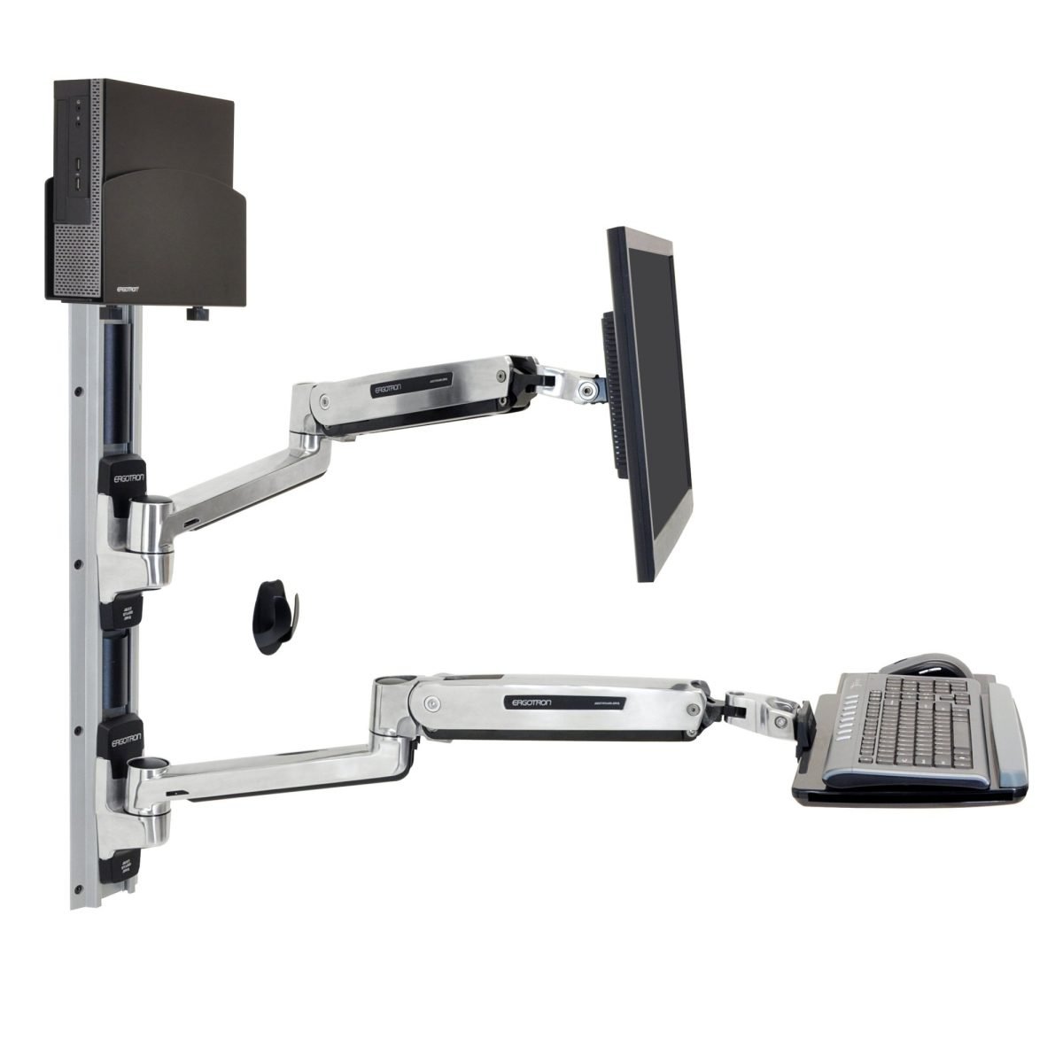 Ergotron LX Sit Stand WM Sys SM Blk 45-359-026