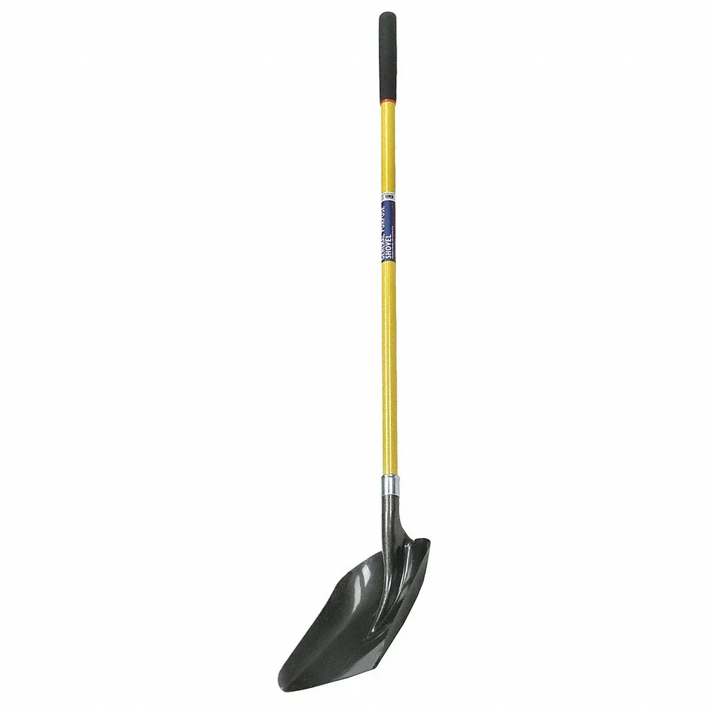 AbilityOne SKILCRAFT Shovel, General Purpose, Steel Scoop, Industrial Grade, 48" Fiberglass Handle, 5120-01-611-8061
