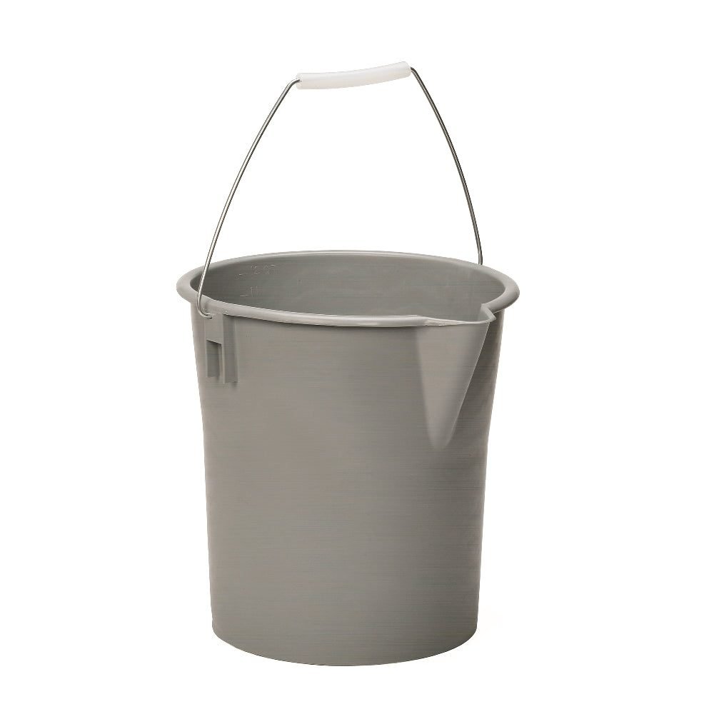 AbilityOne Pail, Utility, 12-Quart, Grey 7240-00-246-1097