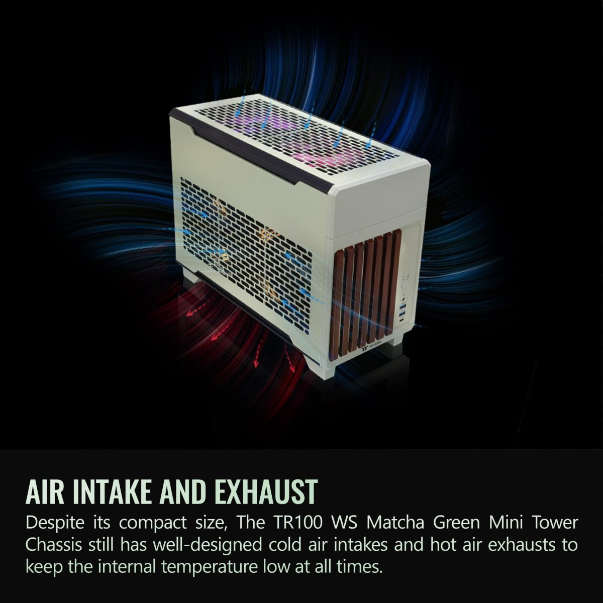 Thermaltake TR100 WS Matcha Green Case CA-11A-00SENN-WS