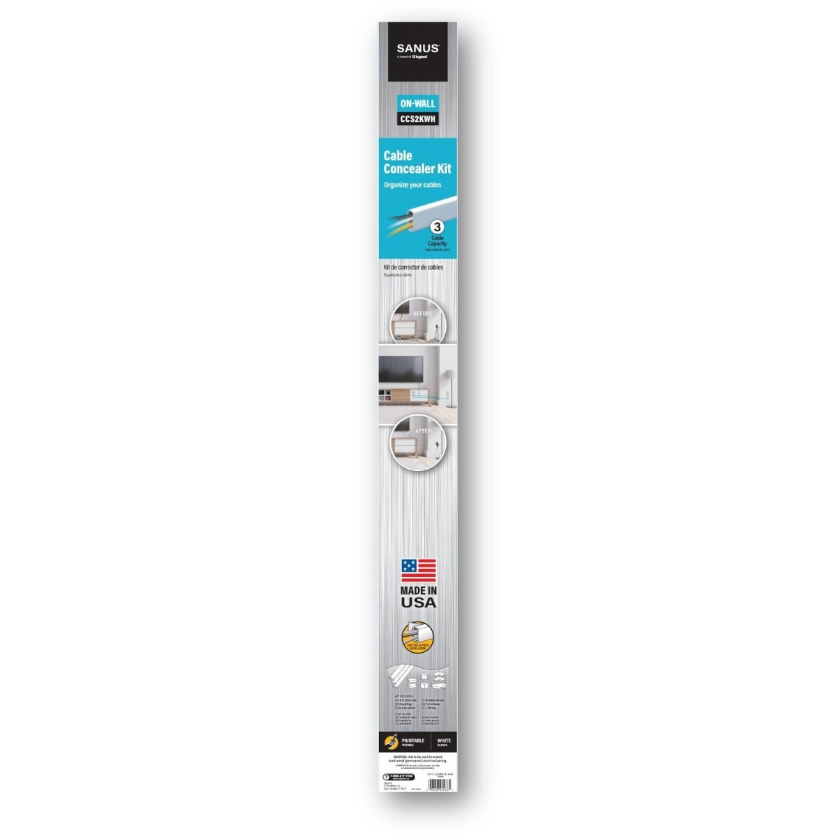 Sanus Power  Cable Management CCS2KWH