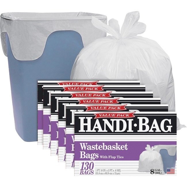 Berry Global Bags Trash 8GAL WBIHAB6FW130CT
